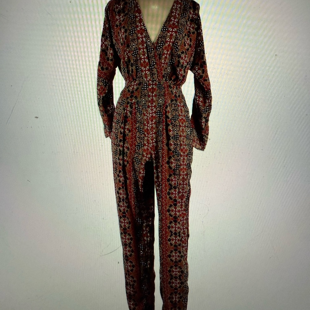 ASOS Red Elegant Jumpsuit with Tie Waist